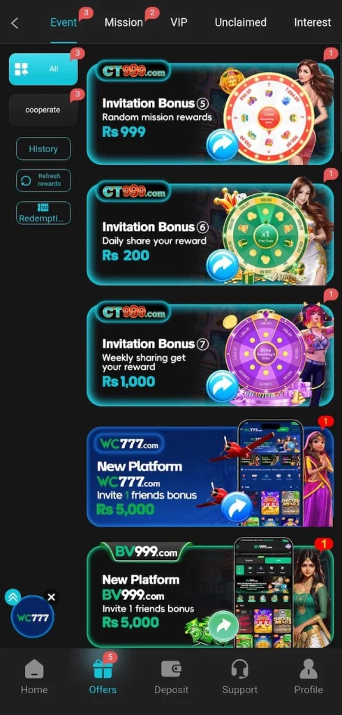 CT999 Game Bonuses