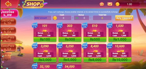 WA777 Game Deposits