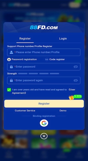 88FD Game Register Account