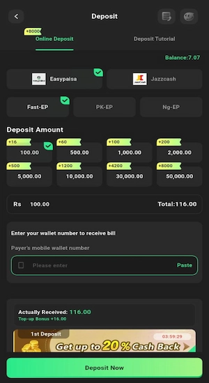 Jeet King Game Deposits