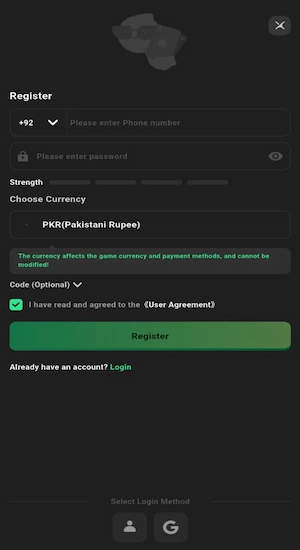 Jeet King Game Register Account