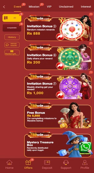 788 Win Game Bonuses