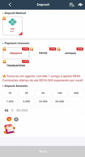 K6 Bet Game Deposits