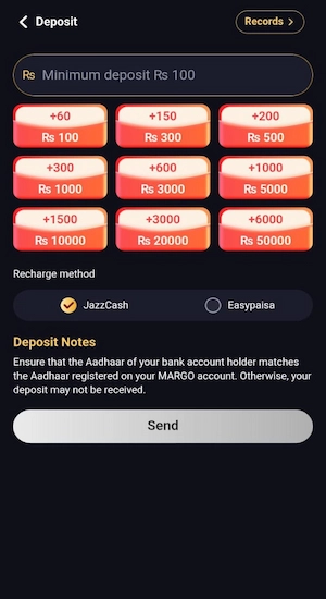 Margo Bet Game Deposits